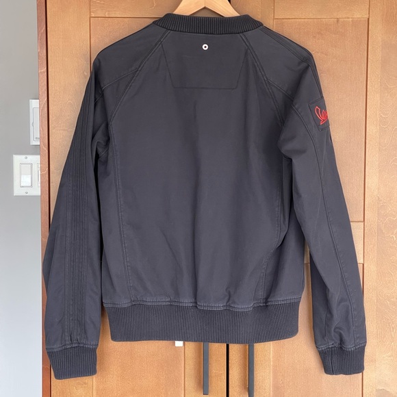 Y2K ADIDAS VESPA Black and Red Cotton Jacket, Men's Size Small - Picture 3 of 15